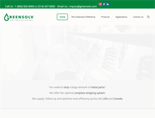 Tablet Screenshot of greensolv.com